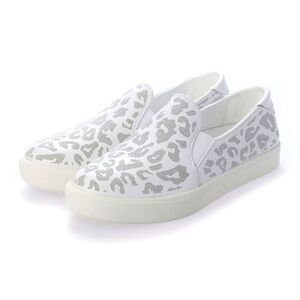Cole Haan Grandseries Womens White Leopard Slip On Sneakers